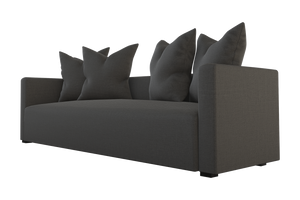 Moss Home Stinson Sofa – Elegant Tuxedo Style With Clean Lines, Perfect For Formal And Casual Spaces Anthracite 54% Polyester 36% Viscose 10% Linen Stin-sof-96-offant