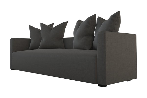 Moss Home Stinson Sofa – Elegant Tuxedo Style With Clean Lines, Perfect For Formal And Casual Spaces Anthracite 54% Polyester 36% Viscose 10% Linen Stin-sof-96-offant