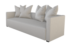 Moss Home Stinson Sofa – Elegant Tuxedo Style With Clean Lines, Perfect For Formal And Casual Spaces Ash 54% Polyester 36% Viscose 10% Linen Stin-sof-96-offash