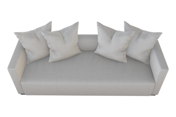 Moss Home Stinson Sofa – Elegant Tuxedo Style With Clean Lines, Perfect For Formal And Casual Spaces Ash 54% Polyester 36% Viscose 10% Linen Stin-sof-96-offash