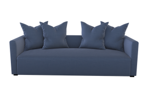 Moss Home Stinson Sofa – Elegant Tuxedo Style With Clean Lines, Perfect For Formal And Casual Spaces Indigo 54% Polyester 36% Viscose 10% Linen Stin-sof-96-offind