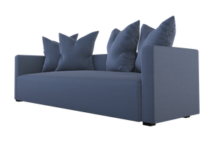 Moss Home Stinson Sofa – Elegant Tuxedo Style With Clean Lines, Perfect For Formal And Casual Spaces Indigo 54% Polyester 36% Viscose 10% Linen Stin-sof-96-offind