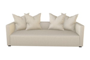 Moss Home Stinson Sofa – Elegant Tuxedo Style With Clean Lines, Perfect For Formal And Casual Spaces Natural 54% Polyester 36% Viscose 10% Linen Stin-sof-96-offnat