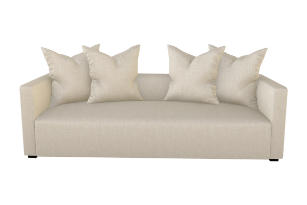 Moss Home Stinson Sofa – Elegant Tuxedo Style With Clean Lines, Perfect For Formal And Casual Spaces Natural 54% Polyester 36% Viscose 10% Linen Stin-sof-96-offnat