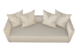 Moss Home Stinson Sofa – Elegant Tuxedo Style With Clean Lines, Perfect For Formal And Casual Spaces Natural 54% Polyester 36% Viscose 10% Linen Stin-sof-96-offnat