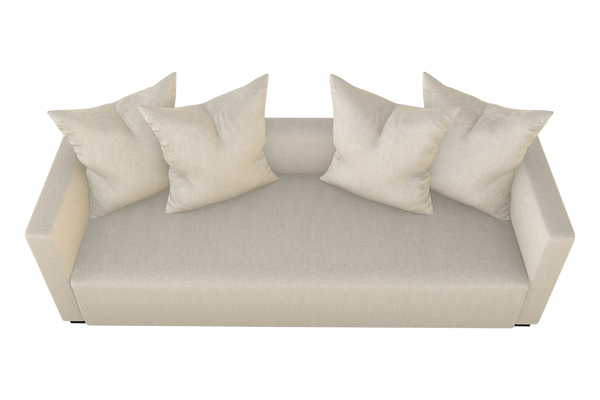 Moss Home Stinson Sofa – Elegant Tuxedo Style With Clean Lines, Perfect For Formal And Casual Spaces Natural 54% Polyester 36% Viscose 10% Linen Stin-sof-96-offnat