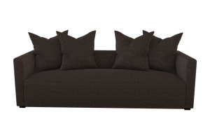 Moss Home Stinson Sofa - Elegant Tuxedo Design With Clean Lines For Formal And Casual Living Spaces Espresso 100% Polyester Stin-sof-96-shoesp