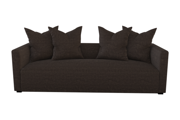 Moss Home Stinson Sofa - Elegant Tuxedo Design With Clean Lines For Formal And Casual Living Spaces Espresso 100% Polyester Stin-sof-96-shoesp