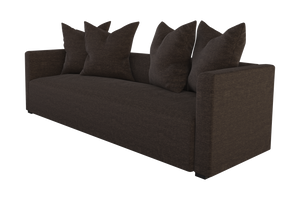 Moss Home Stinson Sofa - Elegant Tuxedo Design With Clean Lines For Formal And Casual Living Spaces Espresso 100% Polyester Stin-sof-96-shoesp