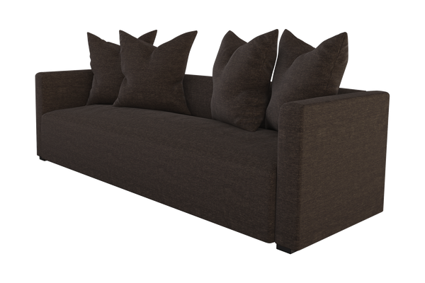 Moss Home Stinson Sofa - Elegant Tuxedo Design With Clean Lines For Formal And Casual Living Spaces Espresso 100% Polyester Stin-sof-96-shoesp