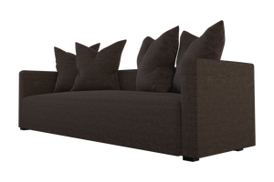 Moss Home Stinson Sofa - Elegant Tuxedo Design With Clean Lines For Formal And Casual Living Spaces Espresso 100% Polyester Stin-sof-96-shoesp