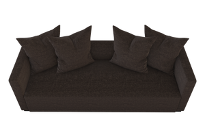 Moss Home Stinson Sofa - Elegant Tuxedo Design With Clean Lines For Formal And Casual Living Spaces Espresso 100% Polyester Stin-sof-96-shoesp