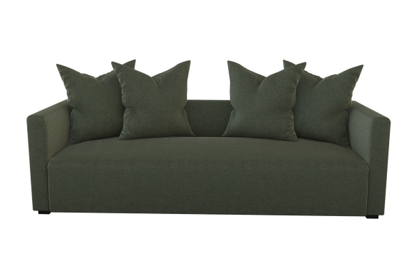 Moss Home Stinson Sofa - Elegant Tuxedo Design For Modern Living Rooms With Timeless Style And Comfort Forest 100% Polyester Stin-sof-96-stufor