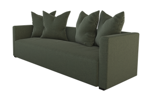 Moss Home Stinson Sofa - Elegant Tuxedo Design For Modern Living Rooms With Timeless Style And Comfort Forest 100% Polyester Stin-sof-96-stufor