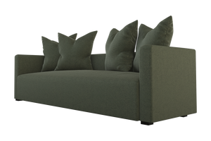Moss Home Stinson Sofa - Elegant Tuxedo Design For Modern Living Rooms With Timeless Style And Comfort Forest 100% Polyester Stin-sof-96-stufor