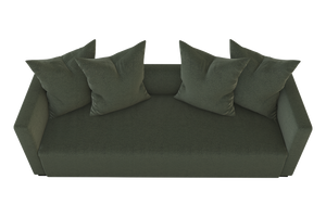 Moss Home Stinson Sofa - Elegant Tuxedo Design For Modern Living Rooms With Timeless Style And Comfort Forest 100% Polyester Stin-sof-96-stufor