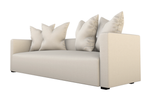 Moss Home Stinson Sofa - Elegant Tuxedo Design For Modern Living Rooms With Timeless Style And Comfort Ivory 100% Polyester Stin-sof-96-stuivo