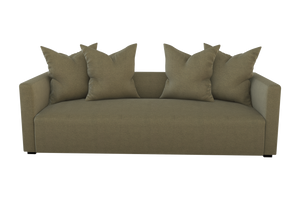 Moss Home Stinson Sofa - Elegant Tuxedo Design For Modern Living Rooms With Timeless Style And Comfort Moss 100% Polyester Stin-sof-96-stumos