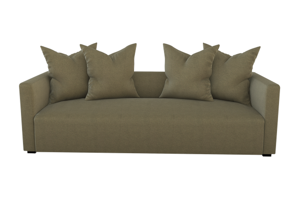 Moss Home Stinson Sofa - Elegant Tuxedo Design For Modern Living Rooms With Timeless Style And Comfort Moss 100% Polyester Stin-sof-96-stumos