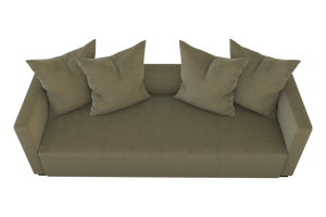 Moss Home Stinson Sofa - Elegant Tuxedo Design For Modern Living Rooms With Timeless Style And Comfort Moss 100% Polyester Stin-sof-96-stumos