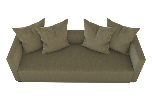 Moss Home Stinson Sofa - Elegant Tuxedo Design For Modern Living Rooms With Timeless Style And Comfort Moss 100% Polyester Stin-sof-96-stumos