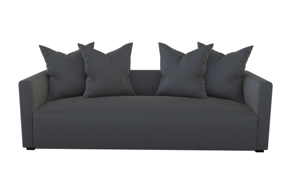 Moss Home Stinson Sofa - Elegant Tuxedo Design For Modern Living Rooms With Timeless Style And Comfort Slate 100% Polyester Stin-sof-96-stusla