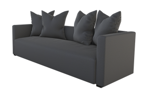 Moss Home Stinson Sofa - Elegant Tuxedo Design For Modern Living Rooms With Timeless Style And Comfort Slate 100% Polyester Stin-sof-96-stusla