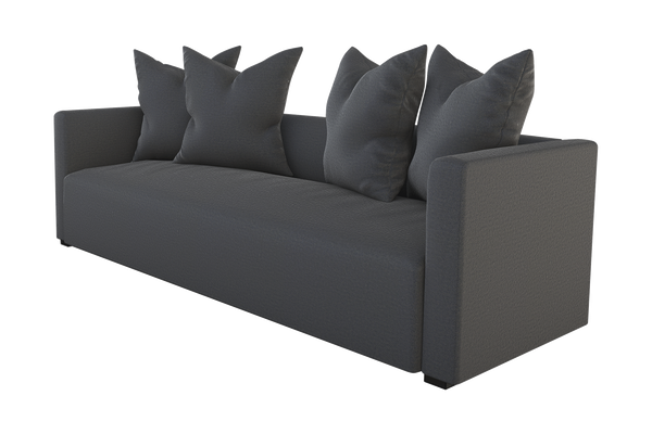Moss Home Stinson Sofa - Elegant Tuxedo Design For Modern Living Rooms With Timeless Style And Comfort Slate 100% Polyester Stin-sof-96-stusla