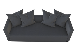 Moss Home Stinson Sofa - Elegant Tuxedo Design For Modern Living Rooms With Timeless Style And Comfort Slate 100% Polyester Stin-sof-96-stusla