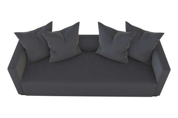 Moss Home Stinson Sofa - Elegant Tuxedo Design For Modern Living Rooms With Timeless Style And Comfort Slate 100% Polyester Stin-sof-96-stusla