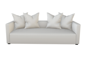 Moss Home Stinson Sofa - Elegant Tuxedo Design For Modern Living Rooms With Timeless Style And Comfort Snow 100% Polyester Stin-sof-96-stusno