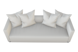 Moss Home Stinson Sofa - Elegant Tuxedo Design For Modern Living Rooms With Timeless Style And Comfort Snow 100% Polyester Stin-sof-96-stusno