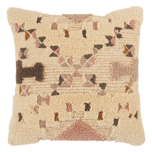 Jaipur Living Vibe by Jaipur Living Meja Tribal Wool Woven Throw Pillow Earthy Nomadic Accent Poly Fill PLW103667