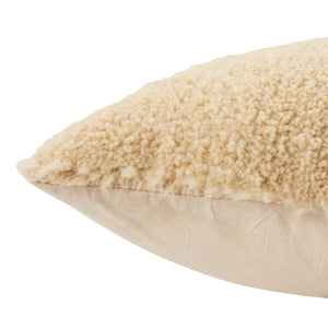 Jaipur Living Vibe by Jaipur Living Wool Blend Lumbar Pillow Cover Tribal Cream Pink Woven PLC102404