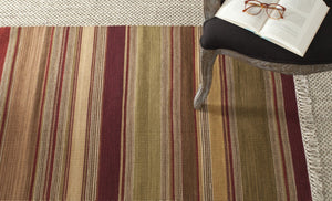Stk313 Hand Woven Area Rug - Luxurious 80% Wool & 20% Cotton from India for Stylish Interiors
