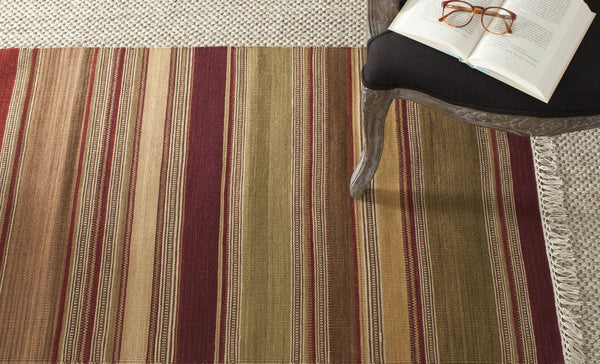 Stk313 Hand Woven Area Rug - Luxurious 80% Wool & 20% Cotton from India for Stylish Interiors