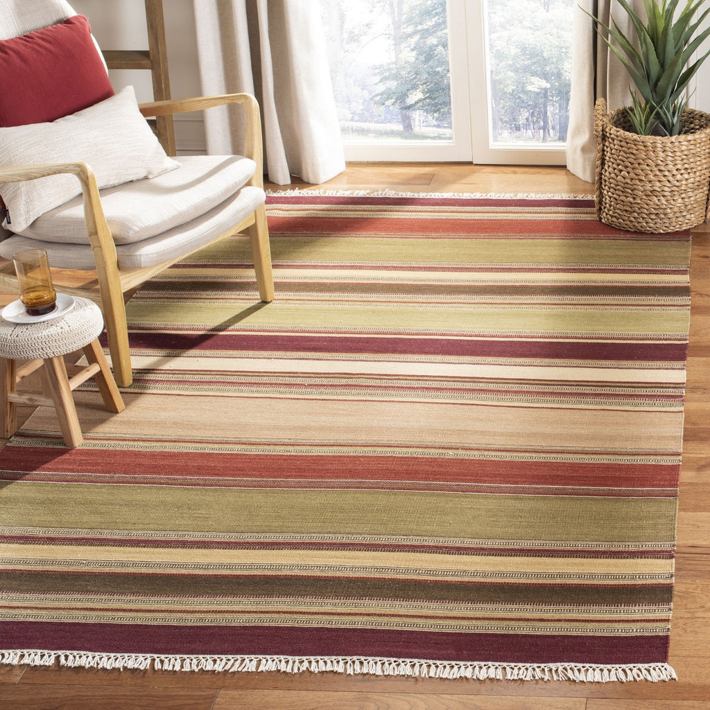 Stk313 Hand Woven 80% Wool and 20% Cotton Rug