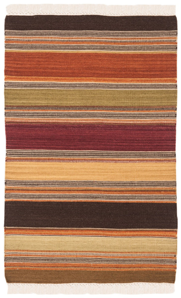 Stk315 Luxurious Hand Woven Wool and Cotton Rug from India - Perfect for Cozy Home Décor