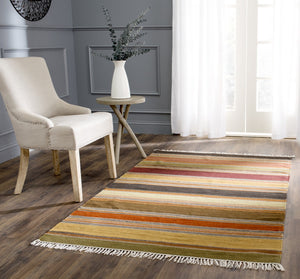 Stk315 Luxurious Hand Woven Wool and Cotton Rug from India - Perfect for Cozy Home Décor
