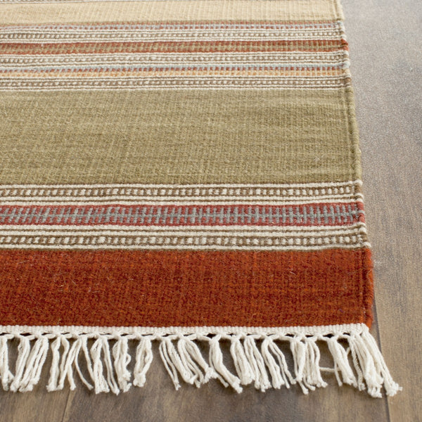 Stk317 Hand Woven Rug - Luxurious 80% Wool and 20% Cotton from India for Elegant Home Décor