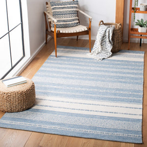 Striped Kilim 503 Hand Woven Cotton Rug - Contemporary Design, Durable, Elegant for Any Space