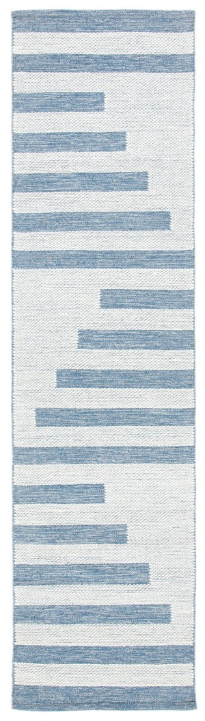 Striped Hand Woven Contemporary Rug - 90% Cotton & 10% Wool for Stylish Home Decor Enhancement