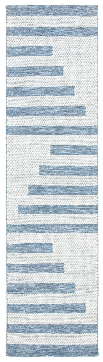Striped Hand Woven Contemporary Rug - 90% Cotton & 10% Wool for Stylish Home Decor Enhancement