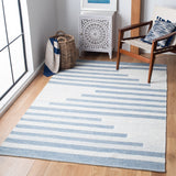 Striped Kilim 504 Hand Woven 90% Cotton and 10% Wool Contemporary Rug