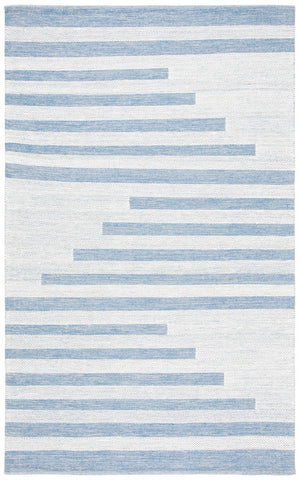 Striped Hand Woven Contemporary Rug - 90% Cotton & 10% Wool for Stylish Home Decor Enhancement