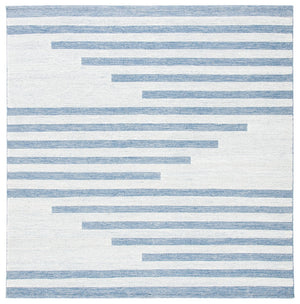 Striped Hand Woven Contemporary Rug - 90% Cotton & 10% Wool for Stylish Home Decor Enhancement