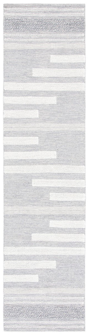 Striped Kilim Rug - Hand Woven Artistry in 90% Cotton & 10% Wool for a Stylish Contemporary Space