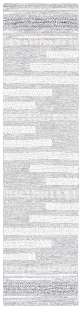 Striped Kilim Rug - Hand Woven Artistry in 90% Cotton & 10% Wool for a Stylish Contemporary Space