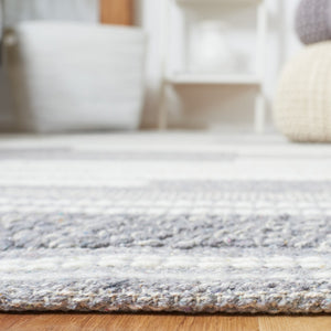 Striped Kilim Rug - Hand Woven Artistry in 90% Cotton & 10% Wool for a Stylish Contemporary Space