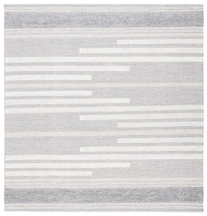 Striped Kilim Rug - Hand Woven Artistry in 90% Cotton & 10% Wool for a Stylish Contemporary Space